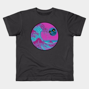 Great Wave Moon Kids T-Shirt